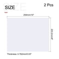 thumbnail image 2 of Unique Bargains 2pcs Clear Plastic Sheet Replacement Panel 8x10'' for Picture Frame,Craft Shatterproof Sheet with Protective Film, 2 of 7