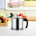 thumbnail image 3 of 304 Stainless Steel Oil Filter Pot - Built-in Fine Mesh Filter & Drip Tray | Leak-Proof Spout | Easy to Clean | Wide Mouth Design | Multiple Sizes | Versatile Use for Cooking Oils, 3 of 5