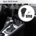 thumbnail image 2 of Pomo de Cambio Universal Unique Bargains para Coche, Pomo de Palanca de Cambios de Cuero Sintético para Vehículos Automáticos y Manuales con 4 Adaptadores Negro 1 Juego, 2 of 7