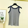 thumbnail image 4 of Cotton Tank Tops for Women Soft Summer Casual Sleeveless Crew Neck Modal Shirt Blouses Comfy Workout Base Tee (L, Gray), 4 of 4