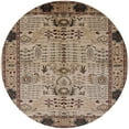 thumbnail image 1 of Ahgly Company Machine Washable Indoor Round Industrial Modern Sepia Brown Area Rugs, 5' Round, 1 of 7