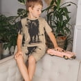 thumbnail image 4 of Balery Child And Lion Sketch Conjunto de Pijama Infantil de Manga Corta con Estampado – Ropa de Dormir de Algodón Suave-Medium, 4 of 6