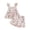 Pink, variant on HAOTAGS Baby 2PC Outfit Sets,Petal-Shorts Floral Square-Neck Ruffle Tank Fashion Causal Clothes Sets Blue 2-3 T