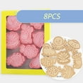 thumbnail image 3 of Set of 8 Cookie Molds Set Biscuit Moulds Biscuit Molds Texture Baking Gadgets for Kitchen Baking Cookie Use, 3 of 7