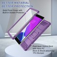 thumbnail image 3 of Soke Case for iPad 9th/8th/7th Generation 10.2-Inch (2021/2020/2019 Release), with Built-in Screen Protector and Kickstand, Rugged Full Body Protective Cover for Apple iPad 10.2 Inch - Dark Purple, 3 of 6