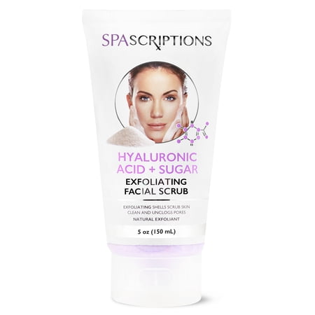 Hyaluronic Acid + Sugar Exfoliating Facial Cleanser 5 oz