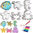 thumbnail image 1 of Kit de imanes para niños con forma de animales marinos de Craft Kit Gemscream (30 juegos), 1 of 6
