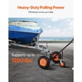 thumbnail image 2 of Heavy-Duty Trailer Mover with 2 Inch Ball Hitch, 1200lb Capacity, Large Pneumatic Tires for Easy Transport of RV and Boat Trailers, 2 of 6