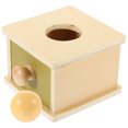thumbnail image 3 of 1 Set of Object Box with Ball Toy Permanence Box Toy Wooden Learning Activities Toy, 3 of 4