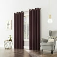 thumbnail image 6 of Sun Zero Nolan Energy Saving Blackout Grommet Curtain Panel, 54"X95", Merlot Red, 6 of 9