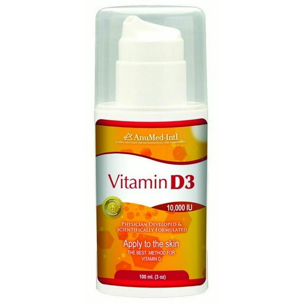 AnuMed Vitamin D3 Cream 10000 IU 3 fl. oz.