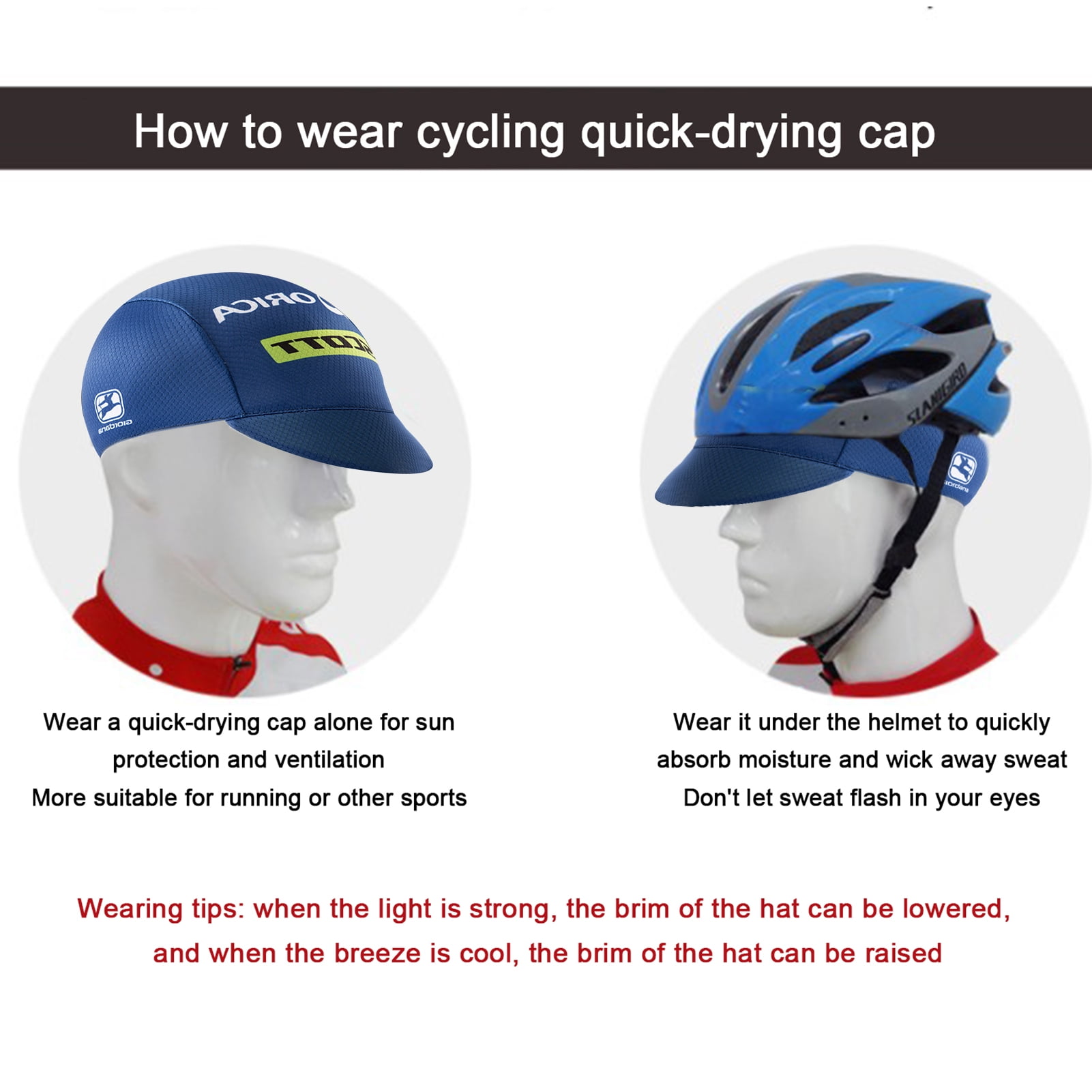 Cycling Caps Breathable Sun Protection 