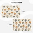 thumbnail image 4 of Placemats Set of 4 / 6, Shiba Head Face Placemats for Dining Table Indoor/Outdoors Heat Resistant Washable Placemats 18" x 12", 4 of 8