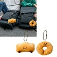 thumbnail image 2 of 2Pcs Miniature Bread Plushie Keychain Portable Food Themed Bag Accessory, 2 of 19