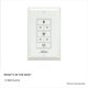 thumbnail image 2 of Interruptor de Pared Universal para Ventilador de Techo Hunter Blanco 99815, 2 of 5