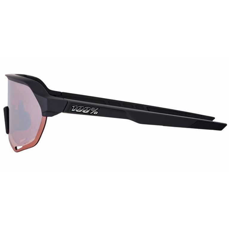 100% S2 Soft Tact サングラス 100% S2 Soft Tact Black Unisex Semi-Rimless Sport Shield