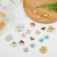 thumbnail image 6 of DIY Dangle Earring Making Kits Including Resin & Wood Pendants Brass Earring Hooks & Jump Rings Rhombus Mixed Color Pendants: 16.5~17.5x17~18x3~4mm thick hole: 1.8mm 28pcs/box, 6 of 7