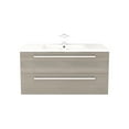 thumbnail image 3 of Cutler Kitchen and Bath Silhouette 36" Wood/Marble Bathroom Vanity in Aria Oak, 3 of 6