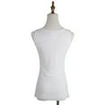 thumbnail image 2 of Sexy Womens Slim Fit Sparkly Lace Embroidery Shining Vest Bling Sequin Tank Top Sleeveless T Shirt Blouses, 2 of 6