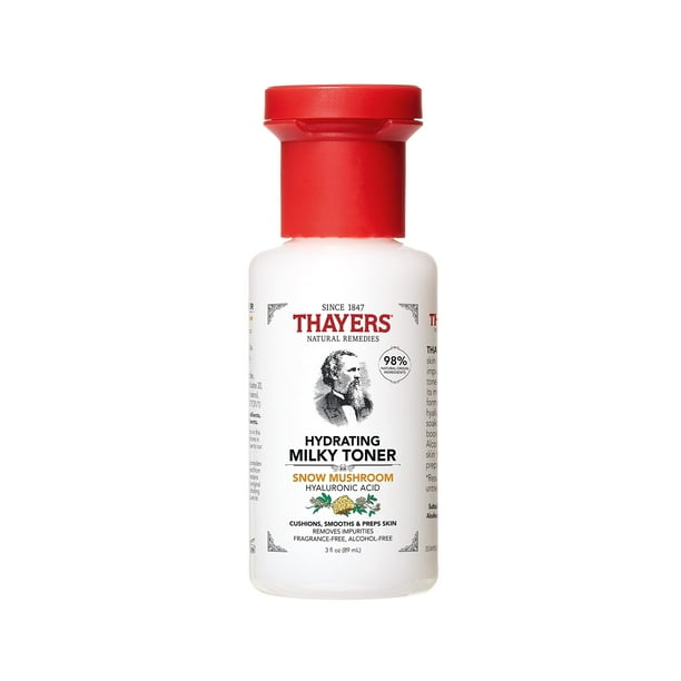 Tónico facial Thayers Milky Hydrating con hongos de nieve, 90 ml