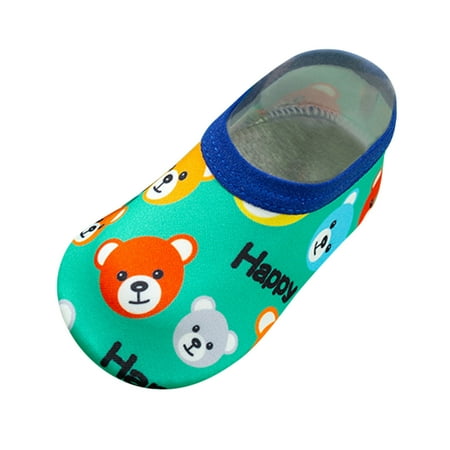 

Youmylove 1-4Y Baby Kids Boys Girls Animal Prints Cartoon Breathable Floor Socks Barefoot Aqua Socks Non-Slip Toddler Shoes Child Leisure Footwear