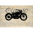 thumbnail image 2 of Fisk, Arnie 14x11 White Modern Wood Framed Museum Art Print Titled - Classic Motorcycle, 2 of 4