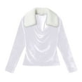 thumbnail image 4 of Breezora Oversized Fleece Sweatshirt For Women Long Sleeve Round Neck Fall Winter Casual Warm Pullover Top XL Size White, 4 of 4