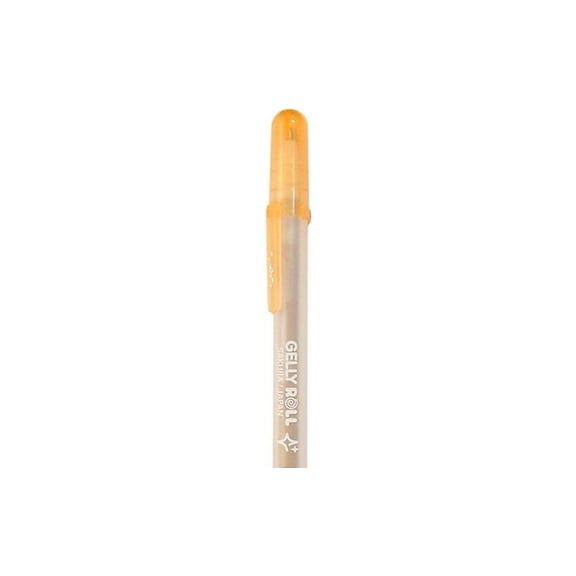 Sakura Gelly Roll Gold-Silver Shadow Pen - Silver/Orange, Bold