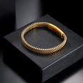 thumbnail image 5 of Bracelets for Men-Stainless Steel Magnetic Clasp Franco Chain Mens Bracelet, 5 of 7