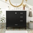 thumbnail image 2 of 36-Inch Bathroom Vanity | Soft Close, Overflow Design for Dry Space | Premium Ceramic, Solid Wood Build | Organizes Bathroom Essentials, 2 of 7