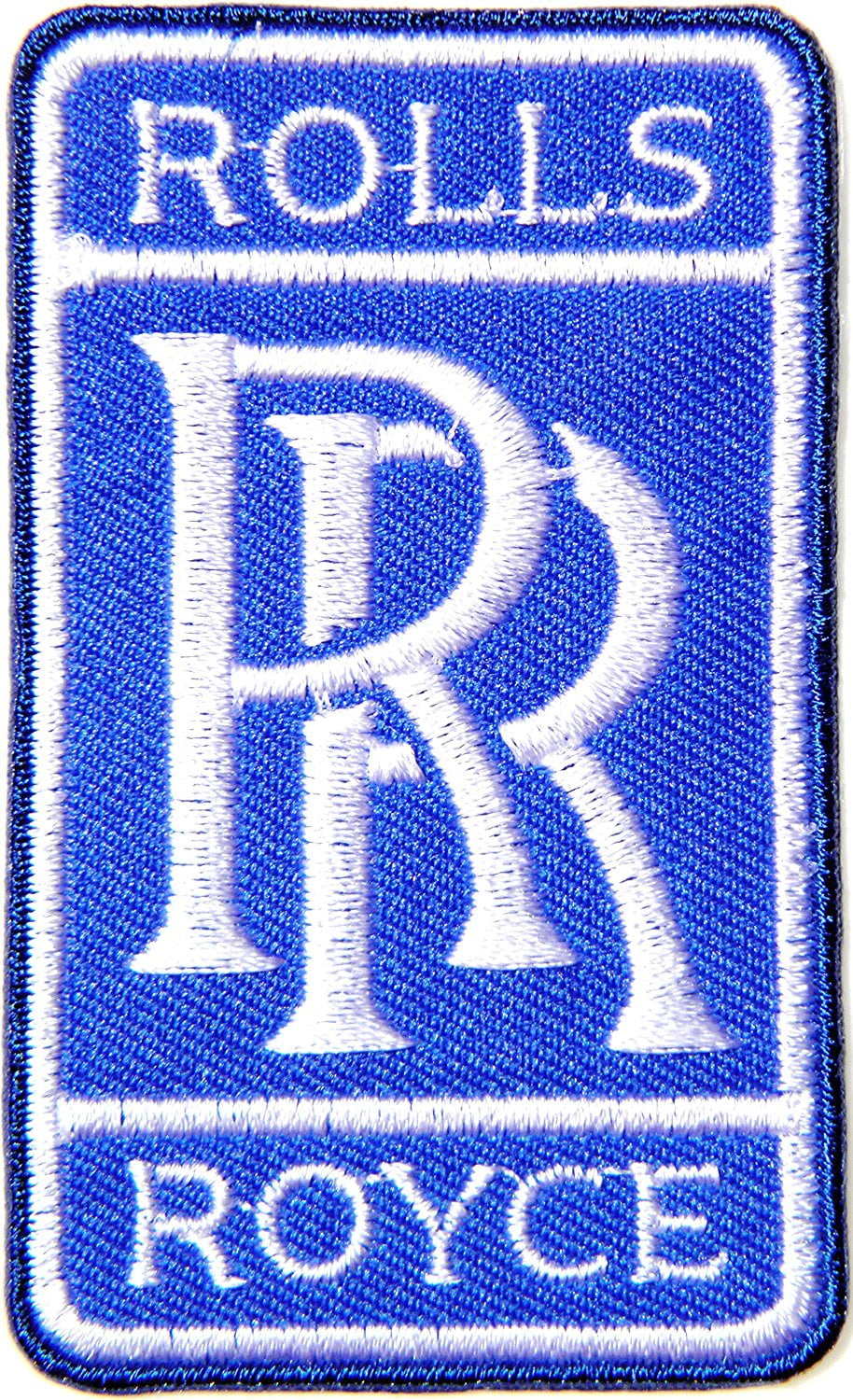 Rolls Royce Classic logo Embroidered Badge /Cloth Patch  Iron or Sew 
