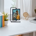 thumbnail image 5 of Picture Frames for Tabletop,Rotating Photo Frame,Decorative Tabletop Picture Frame,Metal Photo Frame for Standing on Desk Home Office for Couples Family Desktop Decor Display(Black,9.84H Inch), 5 of 5
