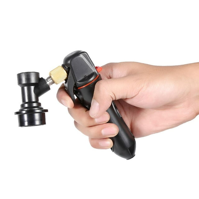 Rdeghly Chargeur Portatif de Fût Injecteur de CO2 Distributeur de Bière en Fût + Verrou à Bille pour Infusion à Domicile Valve à Soda, Chargeur de Fût, Chargeurs de CO2