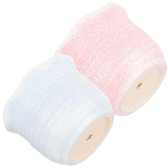 Worgeous  2 Pcs Ceramic Flowerpot Succulent Planters Pots for Plants Office