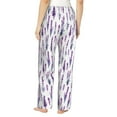 thumbnail image 3 of Goofa Lavender Flowers Printed Soft Pajama Pants for Women, Wide Leg Comfy Casual Lounge Yoga Pants-X-Large, 3 of 9