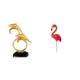 thumbnail image 1 of Figura de delfín,Colección de adornos de escritorio con figuras de delfines,Estatua de estaca de jardín,Adorno de flamenco para jardín,patio,porche,Estatua de, 1 of 8