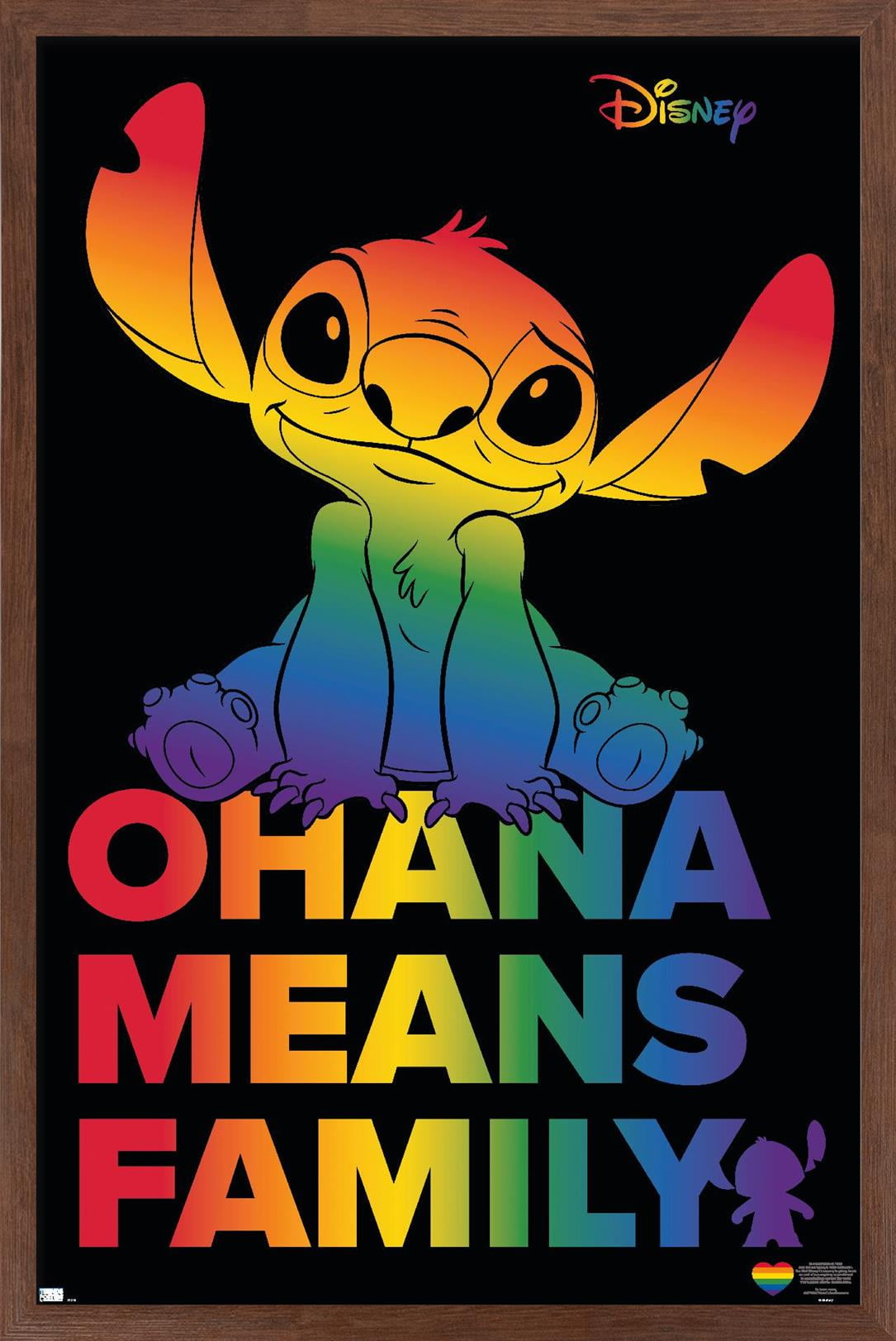 ART PRINT LILO and Stitch Quote illustration Disney Ohana Means Family  Gift 699  PicClick UK