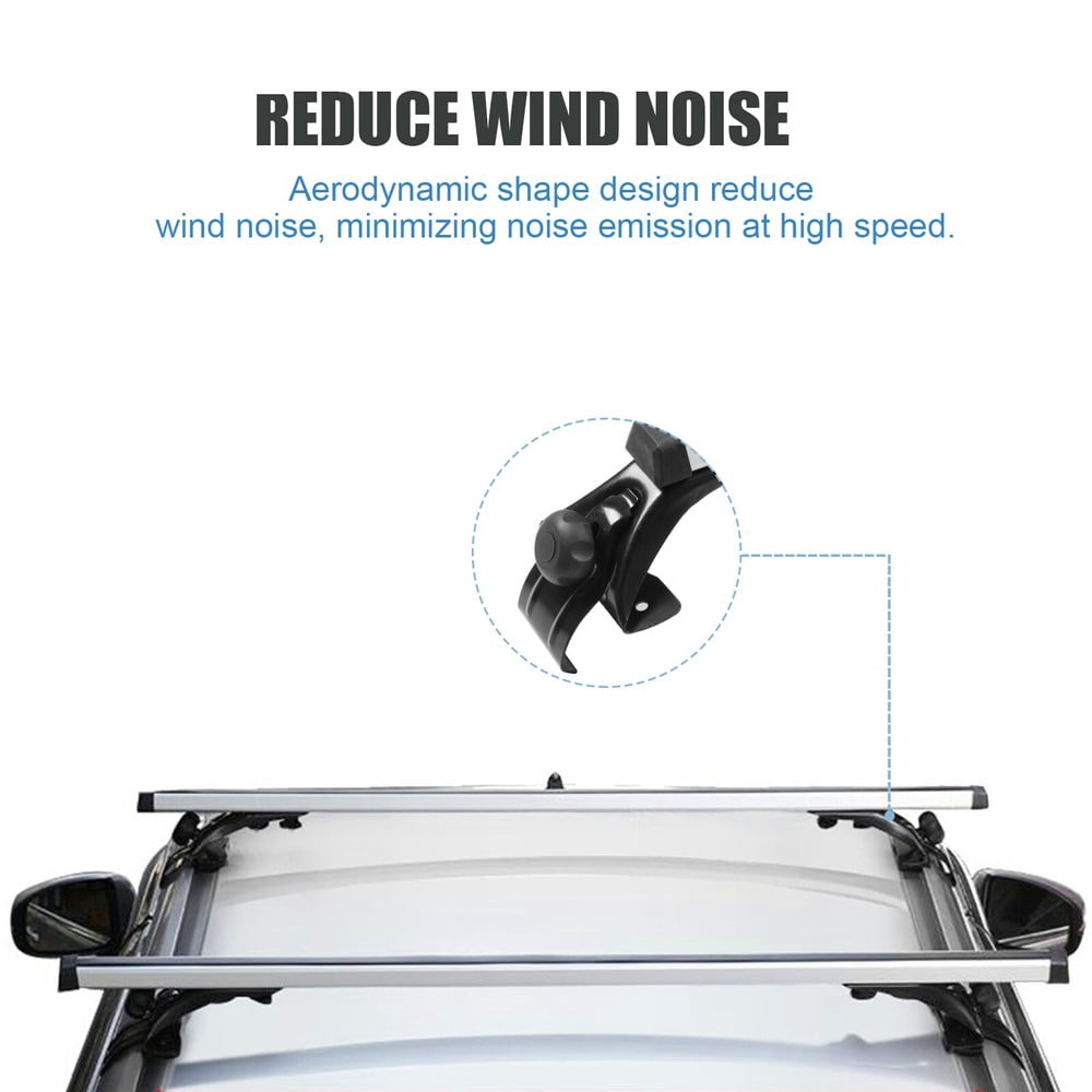 48" Car Roof Rack Universal Top Cross Bar Luggage Cargo Carrier Rails Aluminum