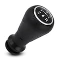 thumbnail image 1 of Cabezal de pomo de cambio de marchas BuyWeek 5 velocidades para Peugeot 106 107 205 206 207 405 Citroen C1 C3 C4 Negro Plata 95 x 50 mm, 1 of 9
