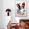 thumbnail image 3 of Papillon Dog Art - Watercolor Style Wall, Home or Apartment Decor - Sweet Poster Print Gift for Puppy Lovers, Dog Lovers, Women, Girls, Kids, Baby Room, Nursery, 3 of 5