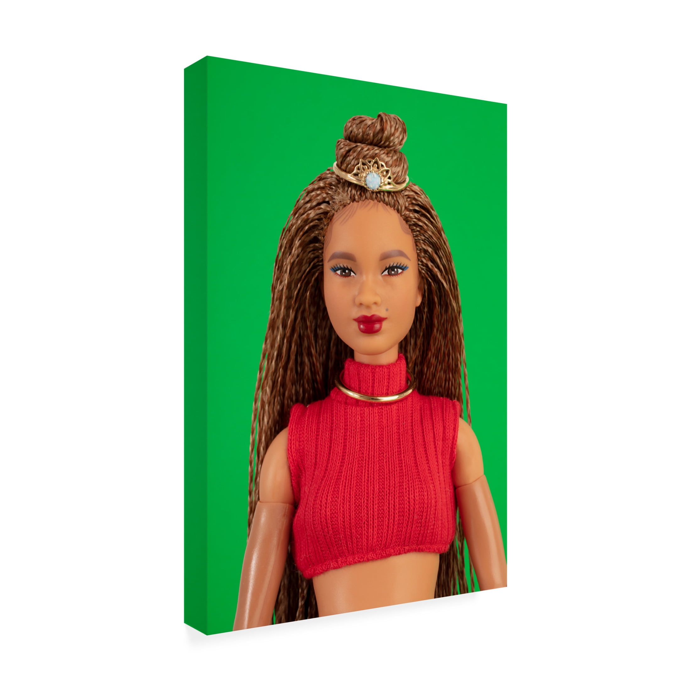 Canvas Wall Art - Julia Ramiro 'Portrait2' Wall Art for Living Room, Bedroom, or Office D?cor by Trademark Fine Art - 22 x 32 Inches