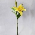 thumbnail image 1 of Xihbxyly Flor Decorativa Artificial, Diseño de 3 Cabezas, Elegante Detalle para El Hogar, Perfecta para Bodas y Fiestas, Decoración de Oficina o Jardín, Material Plástico Duradero y Esponja, 34 Cm de, 1 of 2