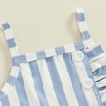 thumbnail image 5 of Bagilaanoe 2pcs Toddler Baby Girl Shorts Set Sleeveless Striped Cami Tops + Shorts with Belt 6M 12M 18M 24M 3T 4T Kids Casual Summer Clothes, 5 of 7