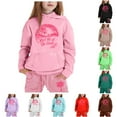 thumbnail image 6 of Kids Kids Toddler Sweatsuit,2 Piece Long Sleeve Red Soft Hoodie Sweatpants Joggers Set Fall Clothes Teenage Girl Clothes 4-5 Yeats Cute&nbsp;Boys Girls&nbsp;Clothing, 6 of 6