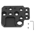 thumbnail image 4 of Expansión de Estabilizador Placa de Montaje Rápido, Placa de Liberación Rápida de Mecanizado Preciso de Cnc Ligero y Portátil Con orificios de 1/4 de 3/8 Pulgadas para luces, 4 of 7