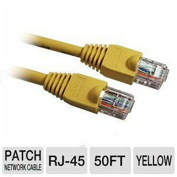 Ultra - U12-41794 - 50FT Cat6 550MHz UTP Stranded Patch Cable - 50ft, Cat6, 550MHz, Yellow