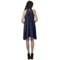 thumbnail image 4 of Moomaya Printed Halter Dresses Women High Neck Sleeveless Tunic Women Clothing, 4 of 6
