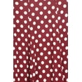 thumbnail image 4 of Women's Loose Fit Scoop Neck 3/4 Sleeve Polka Dot Patterned A-Line Midi Dress, 4 of 4