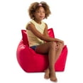 thumbnail image 2 of Posh Creations Structured Comfy Bean Bag Chair, for Kids, Newport Seat, 2.1 ft, Nylon-Red, 2 of 3