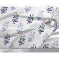 thumbnail image 2 of Soimoi Poly Georgette Fabric Leaves & Floral Block Print Fabric by The Yard 52 Inch Wide, 2 of 4